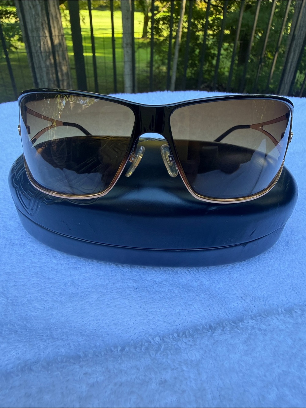 Rare vintage Versace MOD. 2040 1166/13 oversized shield/wrap sunglasses ✨